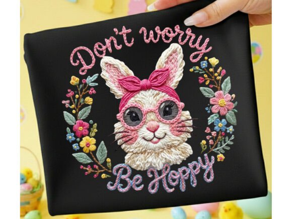 Download Don't Worry Be Happy Easter Bunny Yarn Png - Easter bunny Collection