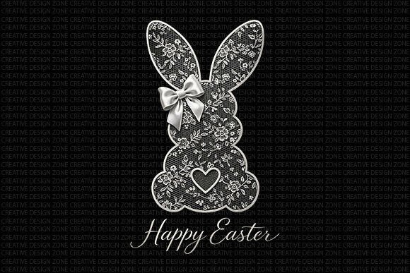 Download Lace Easter Bunny PNG - Easter bunny Collection