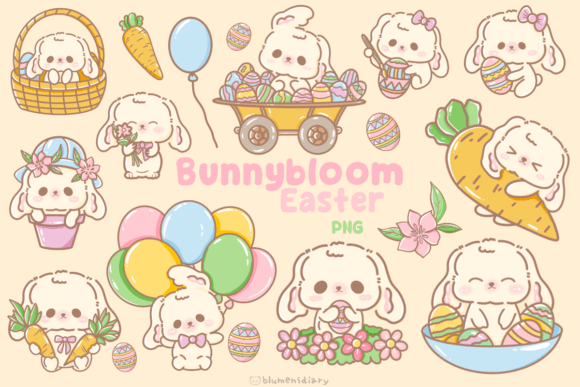 Download Kawaii Easter Bunny Clipart - Easter bunny Collection