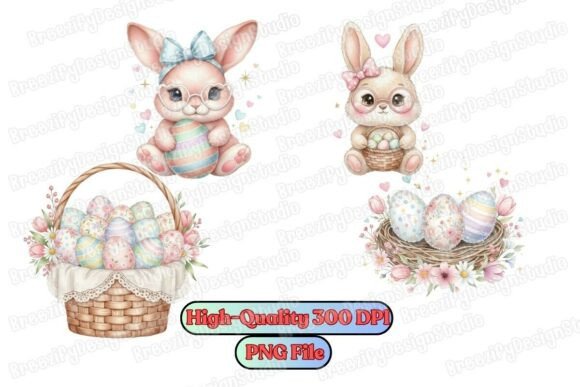 Download Easter Bunny PNG Set, Adorable Easter - Easter bunny Collection