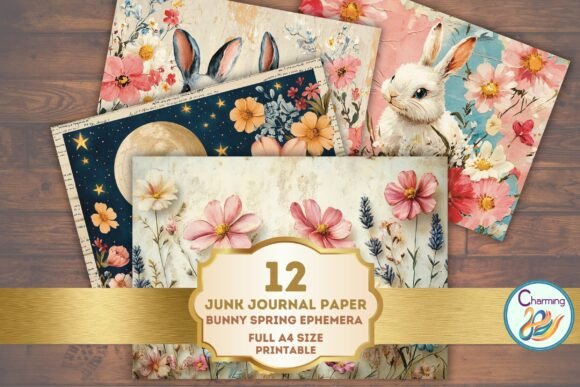 Download Scrapbook: Easter Bunny Spring Ephemera - Easter bunny Collection