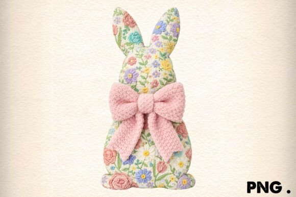 Download Cute Spring Bunny Floral PNG - Premium Resources