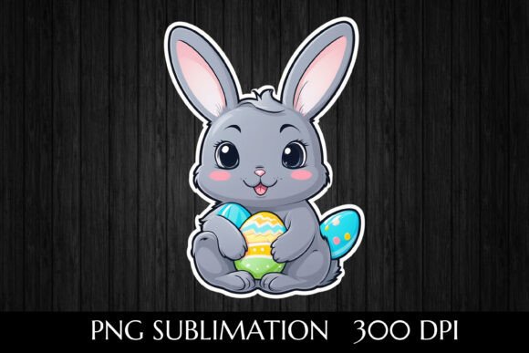 Download Cartoon Easter Bunny with Eggs - Easter bunny Collection
