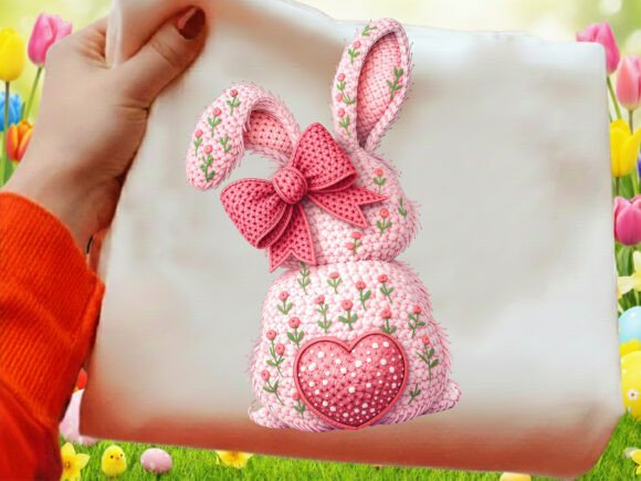 Download Crochet Coquette Easter Bunny PNG - Easter bunny Collection