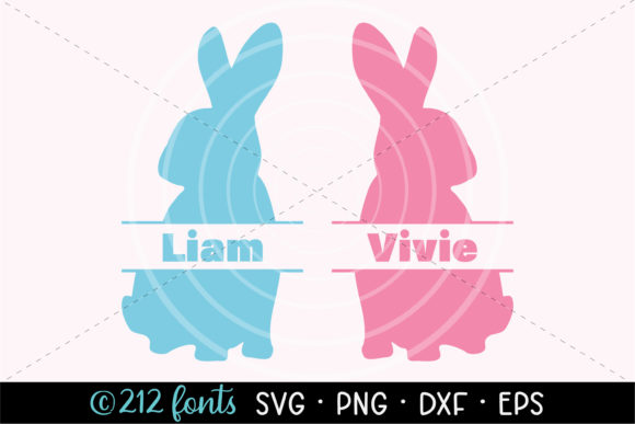 Download Easter Bunny Rabbit Name Graphic SVG PNG - Easter bunny Collection