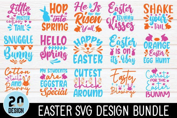 Download Easter SVG Design Bundle - Easter svg design Collection