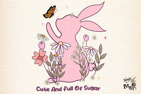 Download Easter Bunny with Flowers PNG - Easter bunny Collection