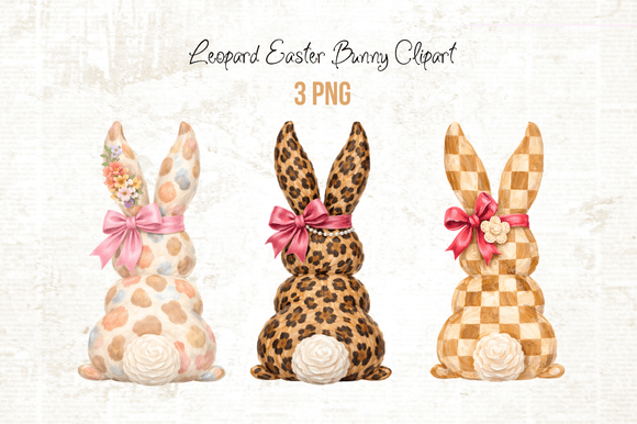 Download Leopard Easter Bunny PNG Sublimation - Easter bunny Collection