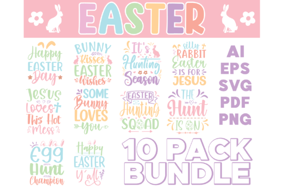 Download Easter SVG Design Bundle - Easter svg design Collection
