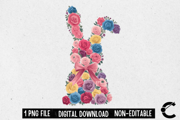 Download Watercolor Floral Easter Bunny - Easter bunny Collection