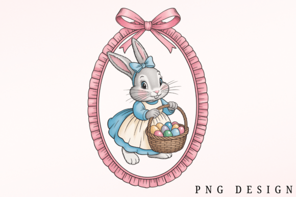 Download Retro Easter Bunny PNG Clipart Design - Easter bunny Collection