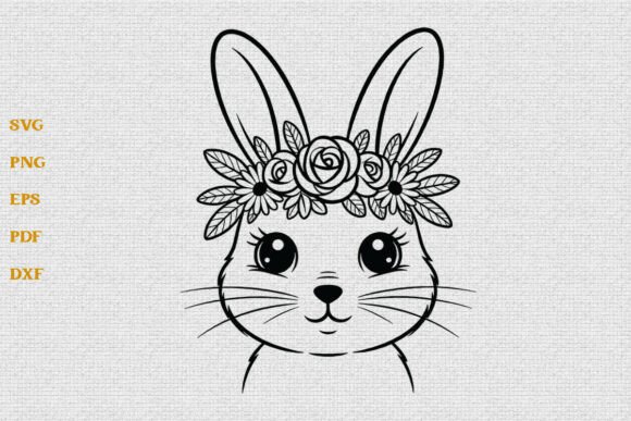 Download Floral Easter Bunny SVG Easter Shirt PNG - Easter bunny Collection