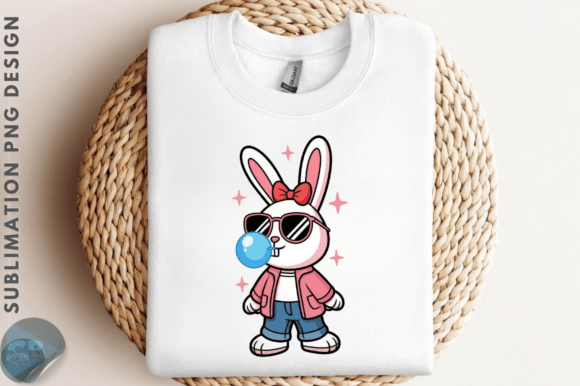 Download Trendy Easter Bunny Clipart PNG Design - Premium Resources