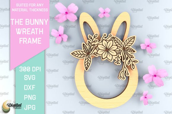 Download Easter LaserCut Wreath. Easter Bunny SVG - Easter bunny Collection