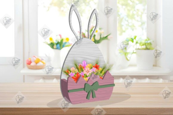 Download Pastel Easter Bunny Gift Box Laser Cut - Easter bunny Collection