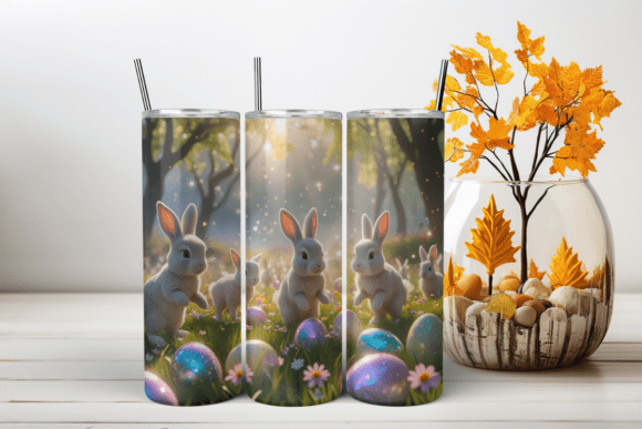 Download Enchanted Easter Bunny Tumbler Wrap - Easter bunny Collection
