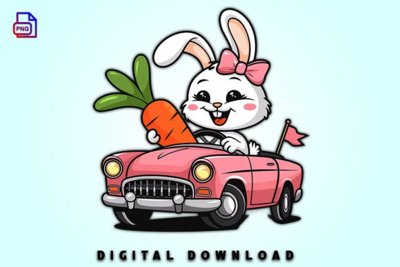 Download Pastel Easter Bunny Clipart Car PNG - Easter bunny Collection