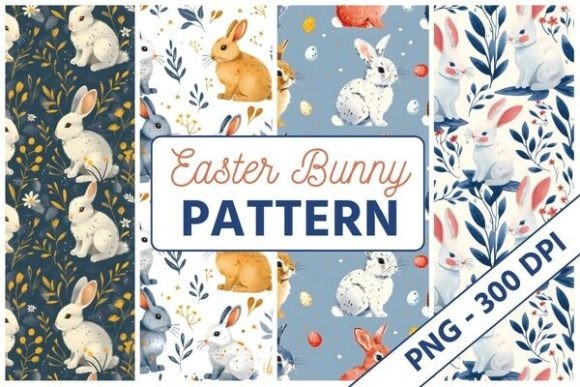 Download Easter Bunny Pattern 02 - Easter bunny Collection