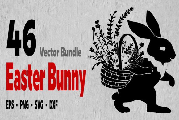 Download Spring Rabbit , Easter Bunny Flowers Svg - Easter bunny Collection