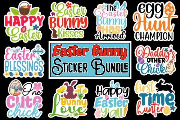 Download Easter Bunny Sticker Bundle - Easter bunny Collection