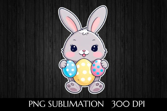 Download Cartoon Easter Bunny with Eggs - Easter bunny Collection