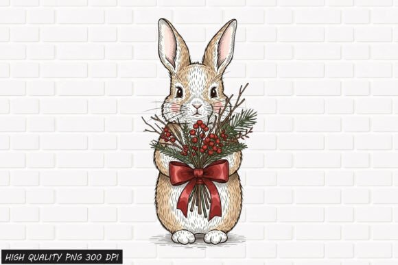 Download Vintage Easter Bunny Clipart 4 PNG File - Easter bunny Collection