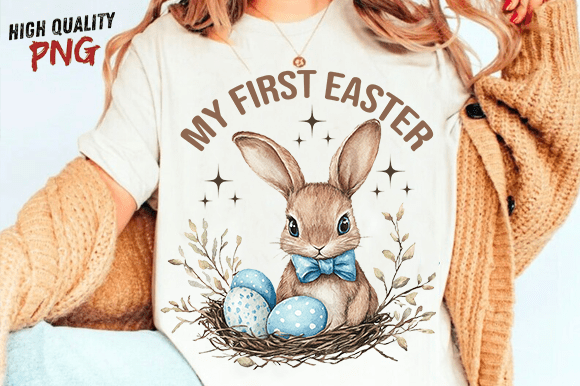 Download My First Easter Bunny Sublimation PNG - Easter bunny Collection