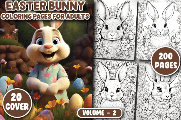 Download 200 Easter Bunny Coloring Pages - Easter bunny Collection
