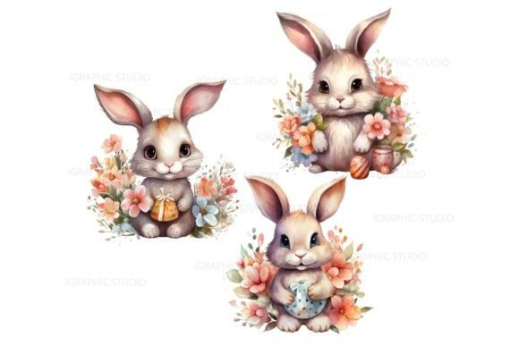 Download Vintage Easter Bunny Clipart - Easter bunny Collection