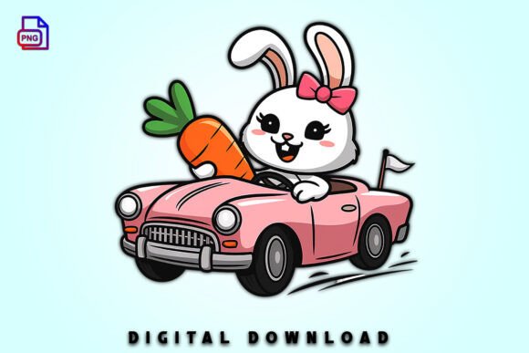 Download Pastel Easter Bunny Clipart Car PNG - Easter bunny Collection