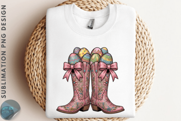 Download Cute Cowgirl Boots Eggs Easter Bunny PNG - Easter bunny Collection